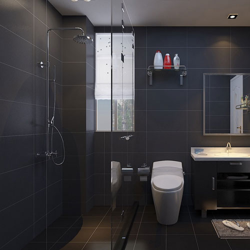 Lưu ý khi dùng gạch lát nhà tắm màu đen trong thiết kế nội thất